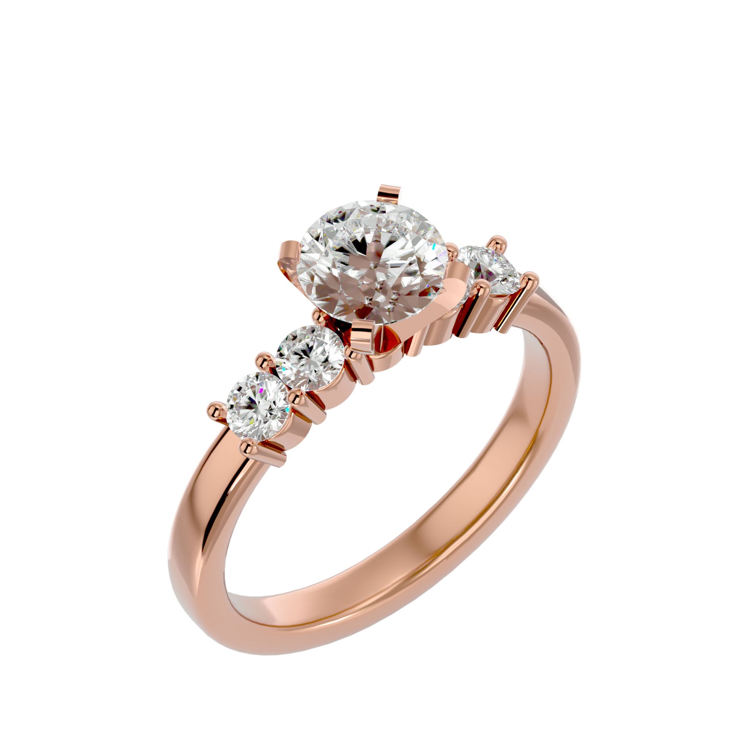 Zainab Round Solitaire Ring