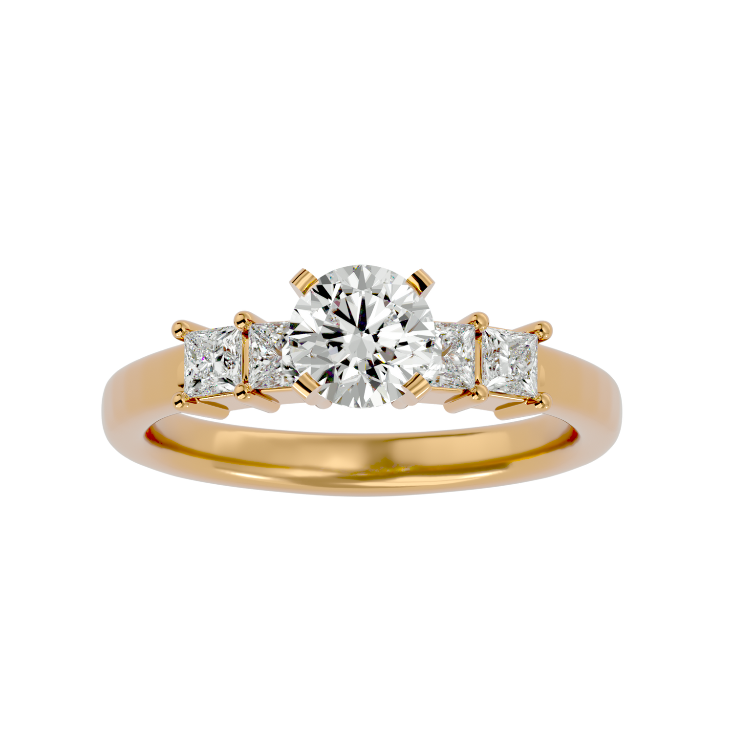 Egypt Round Solitaire Ring