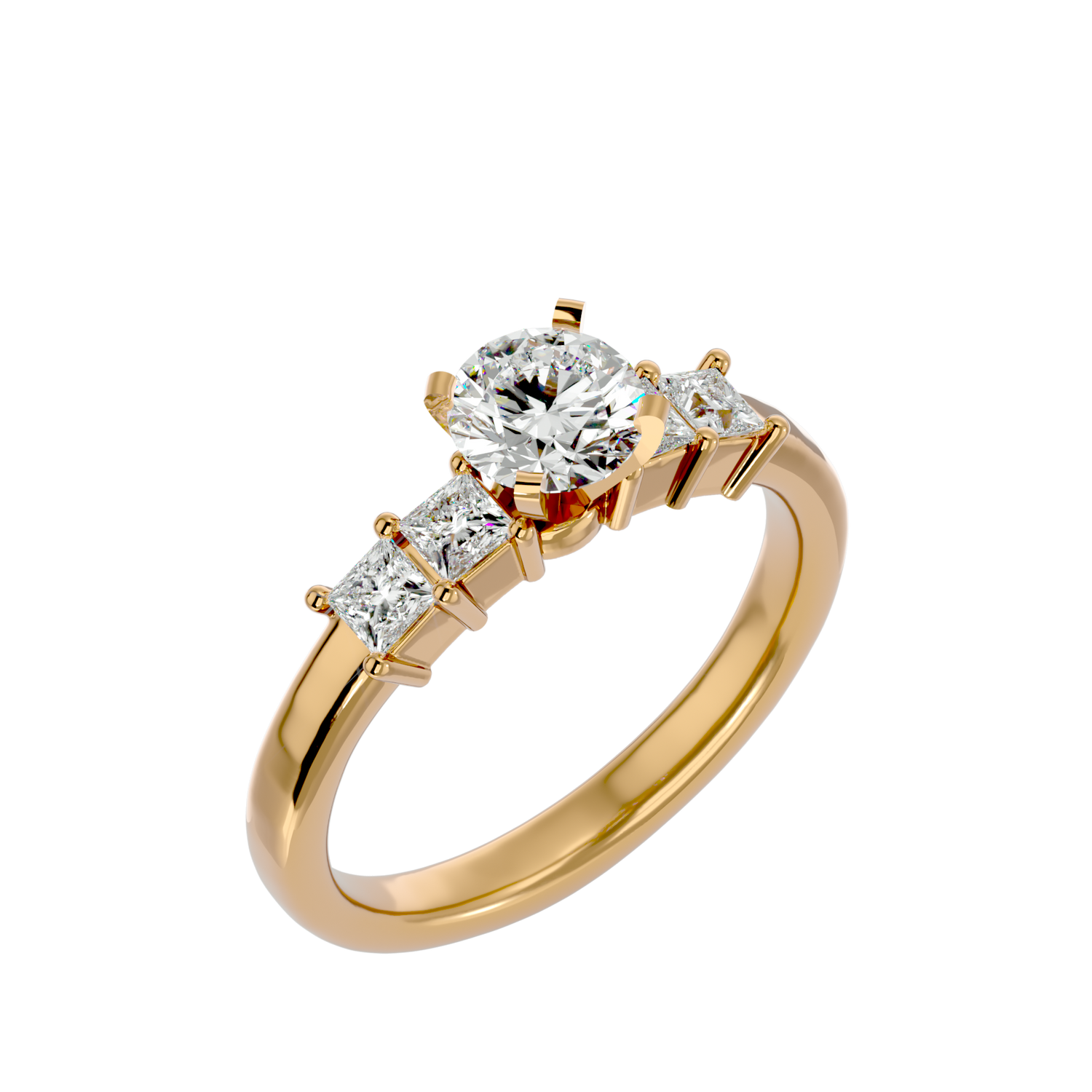 Egypt Round Solitaire Ring