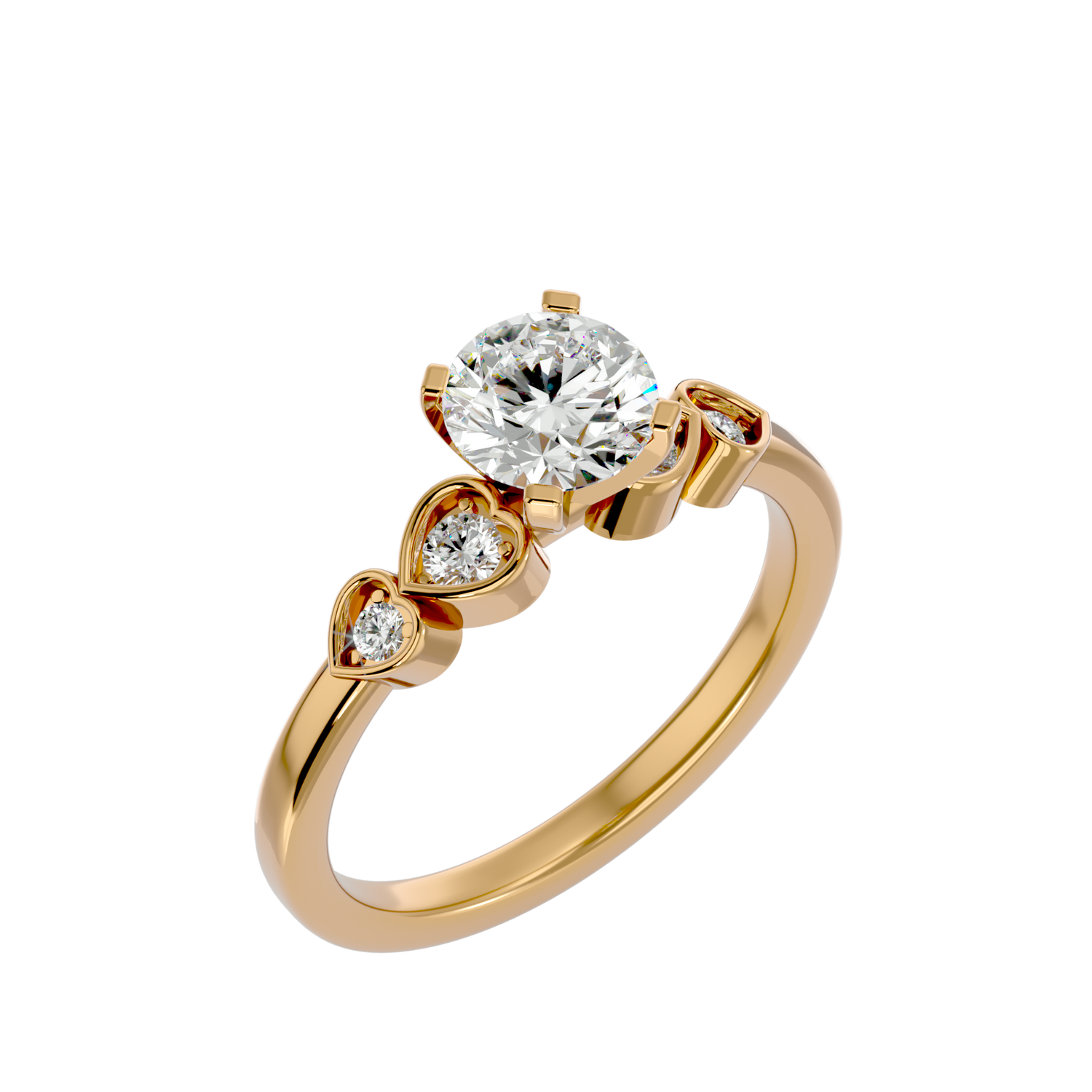 Etta Round Solitaire Ring