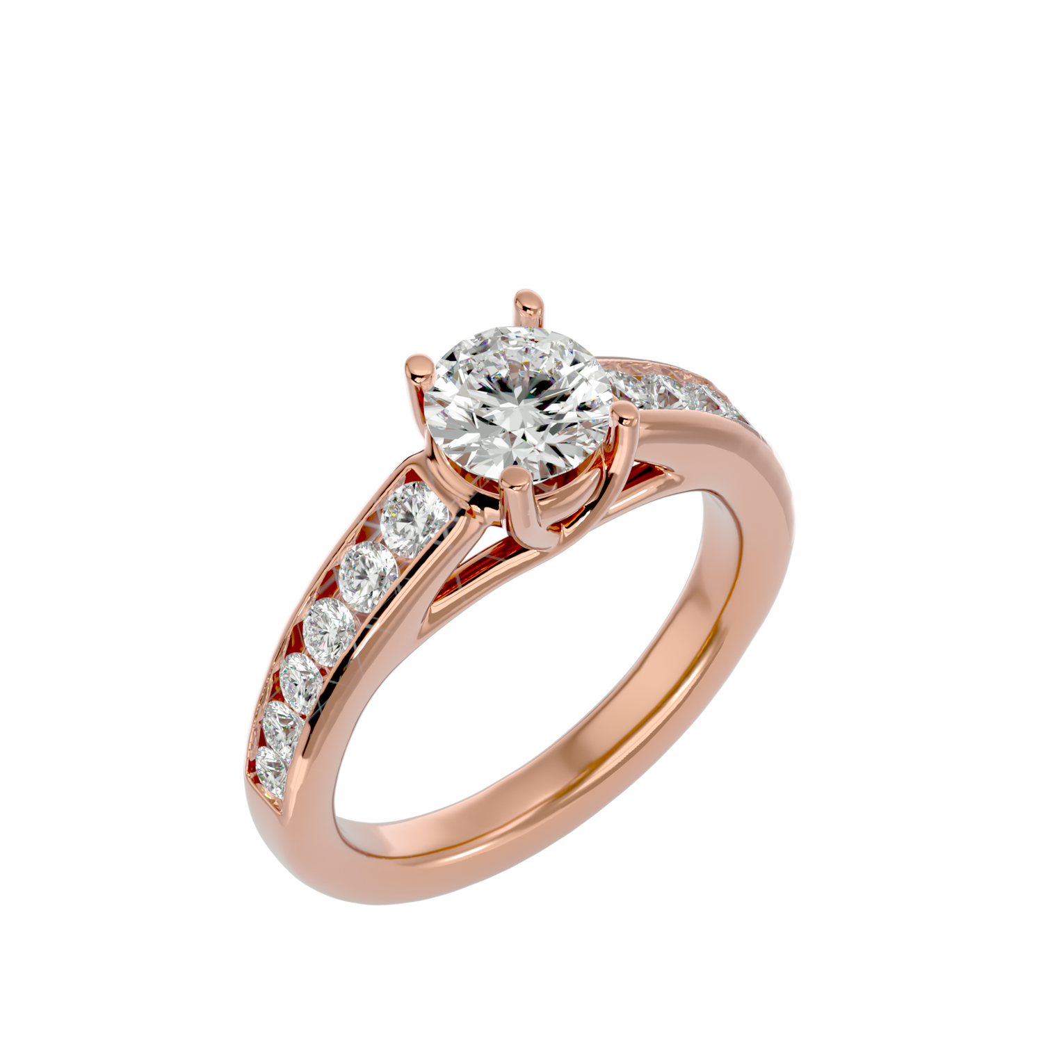 Luella Round Solitaire Ring