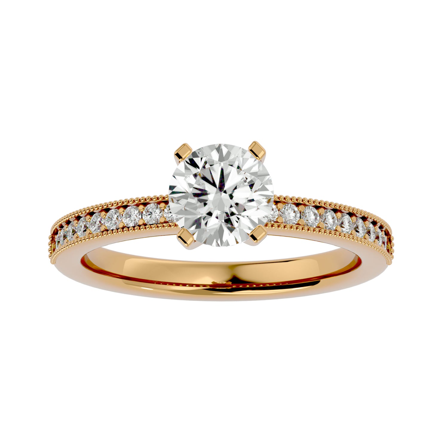 Queen Round Solitaire Ring