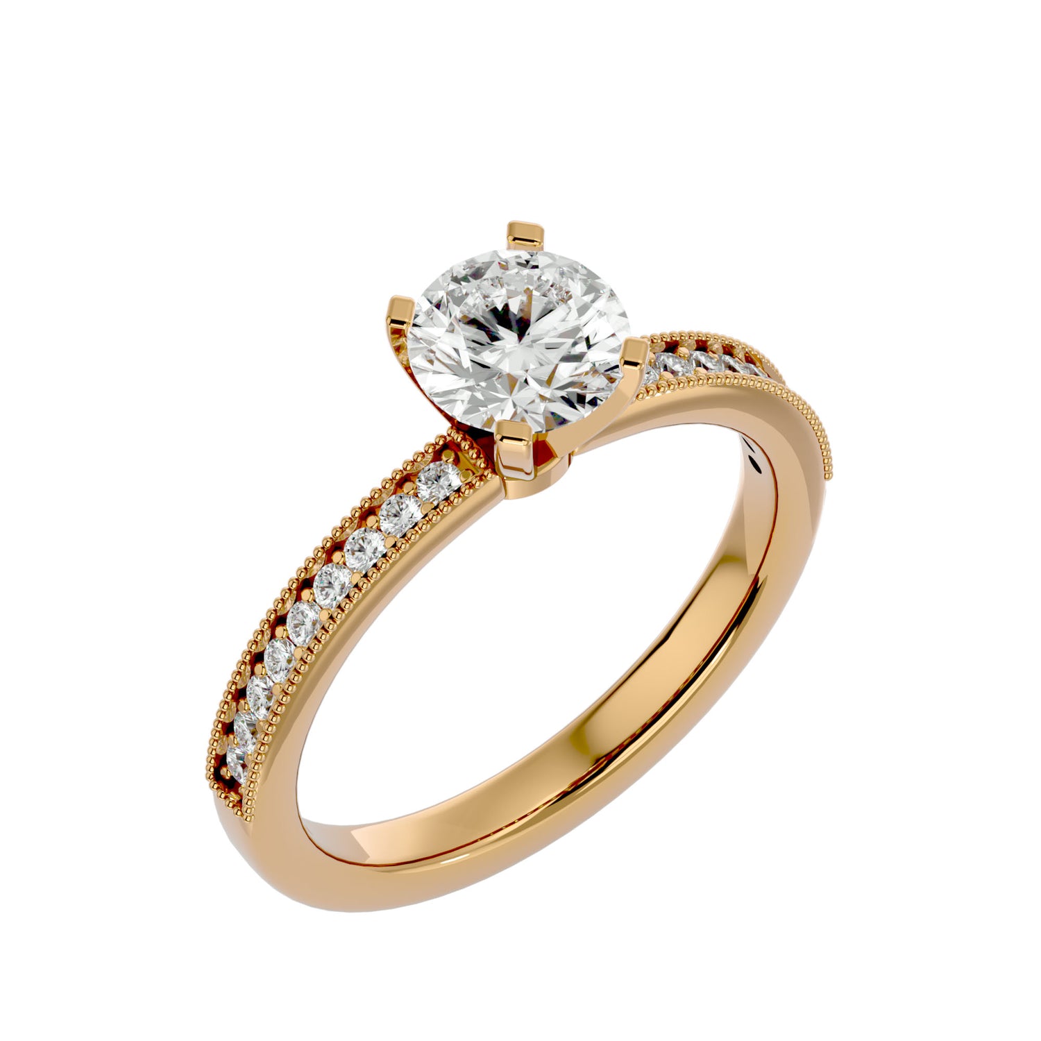 Queen Round Solitaire Ring