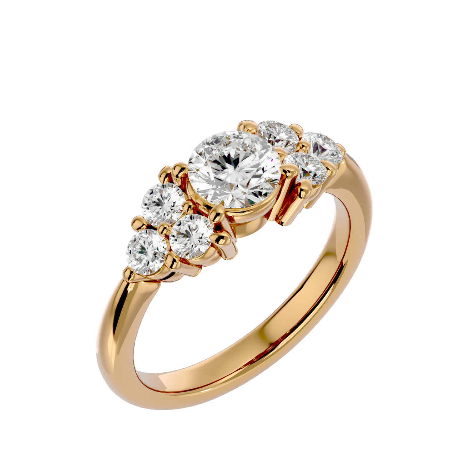 Amia Round Solitaire Ring