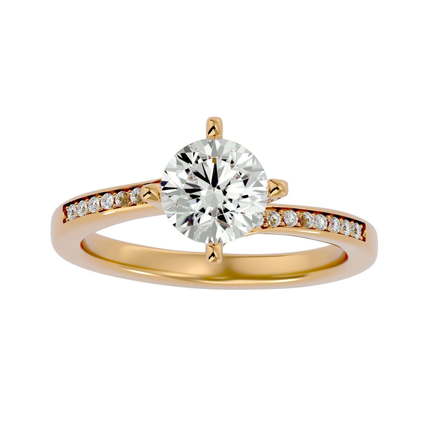 Paola Round Solitaire Ring