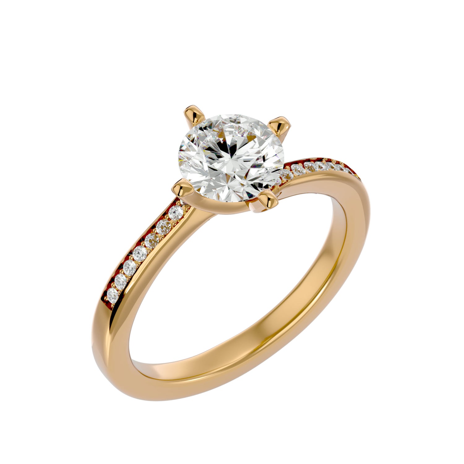 Paola Round Solitaire Ring