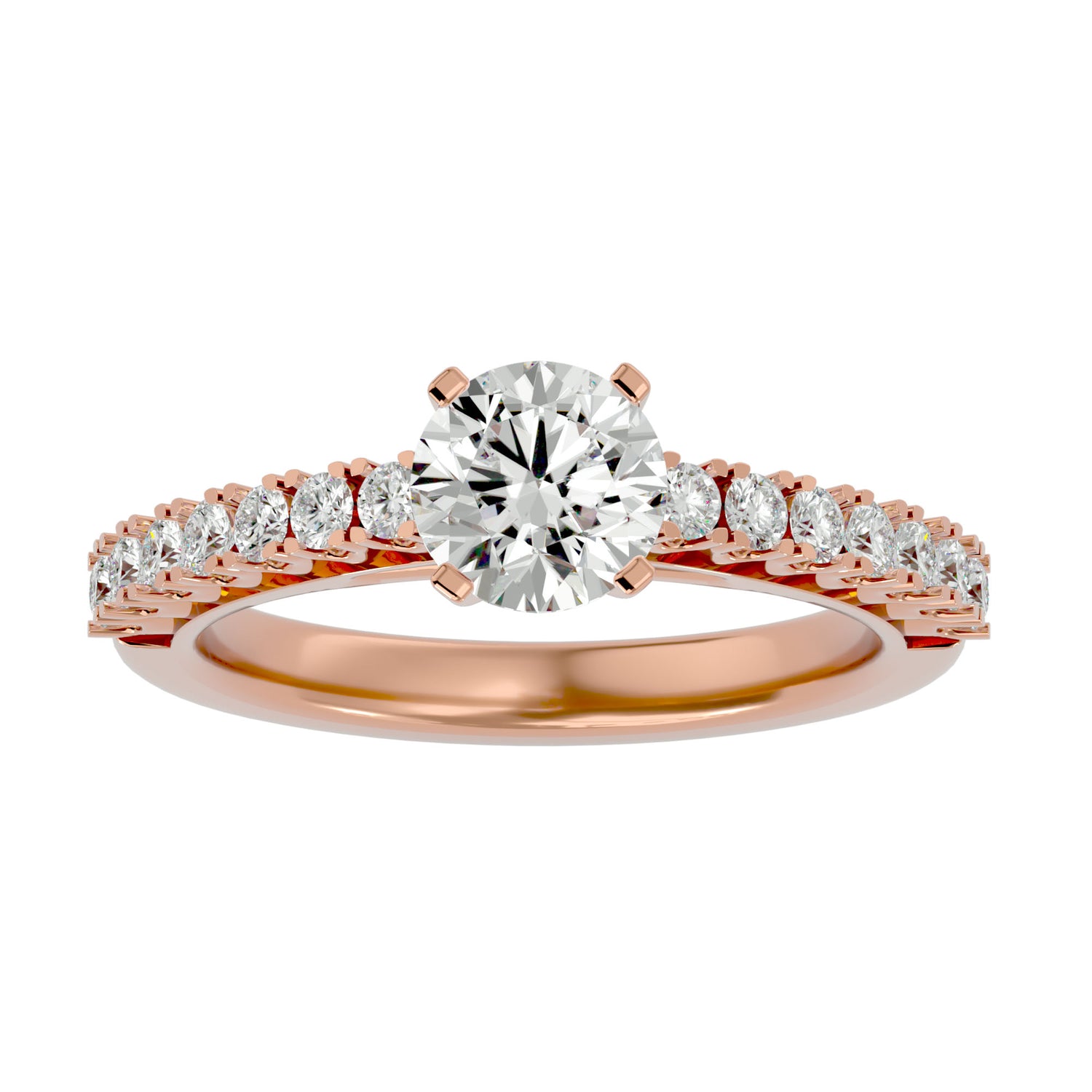 Violeta Round Solitaire Ring