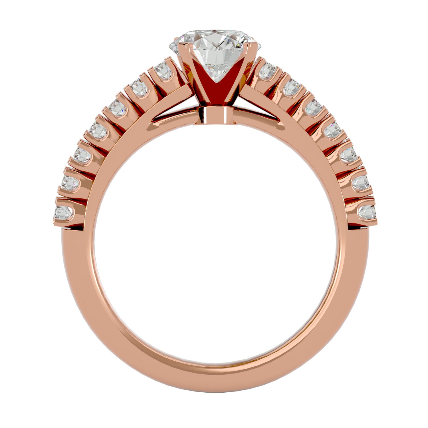 Violeta Round Solitaire Ring