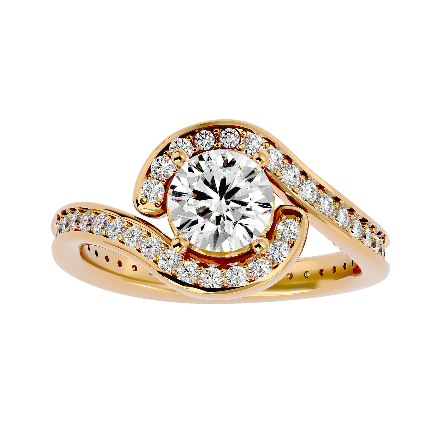 Candida Diamond Halo Ring
