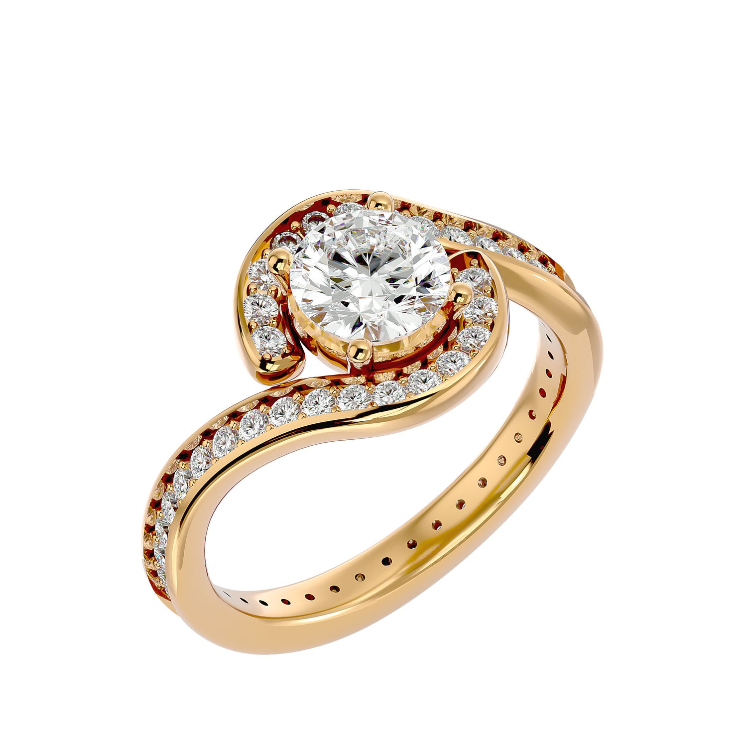 Naya Round Solitaire Ring