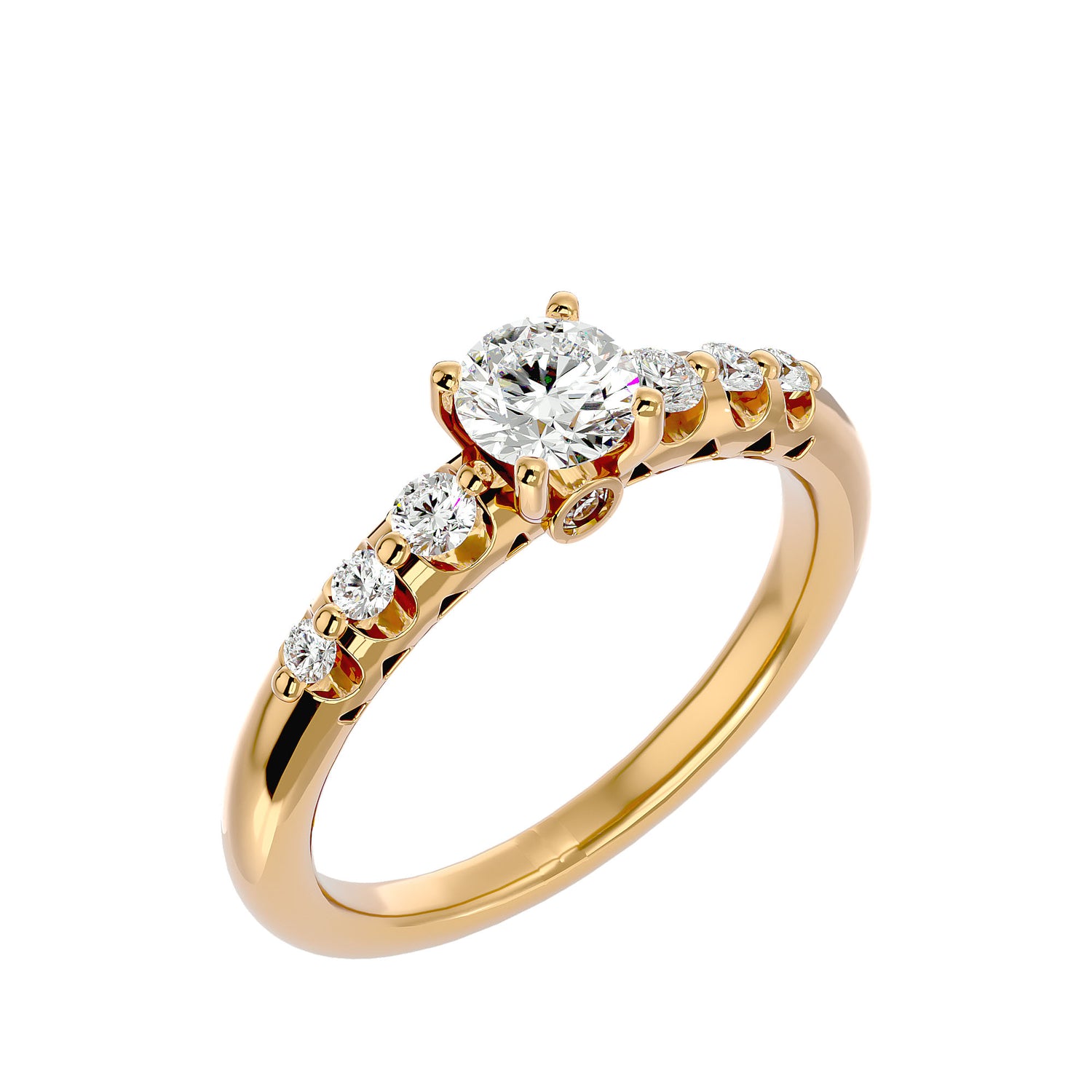 Sandra Round Solitaire Ring