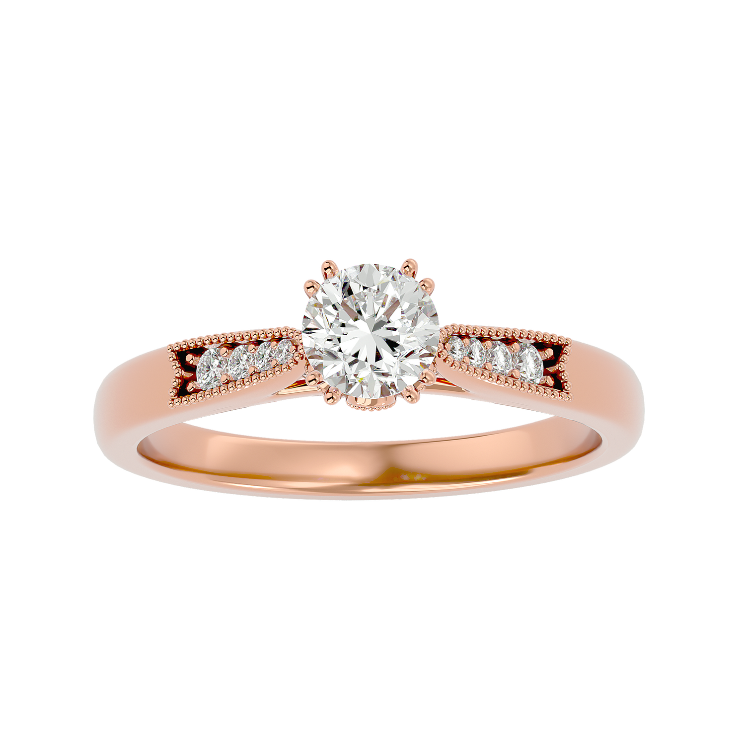 Scout Round Solitaire Ring