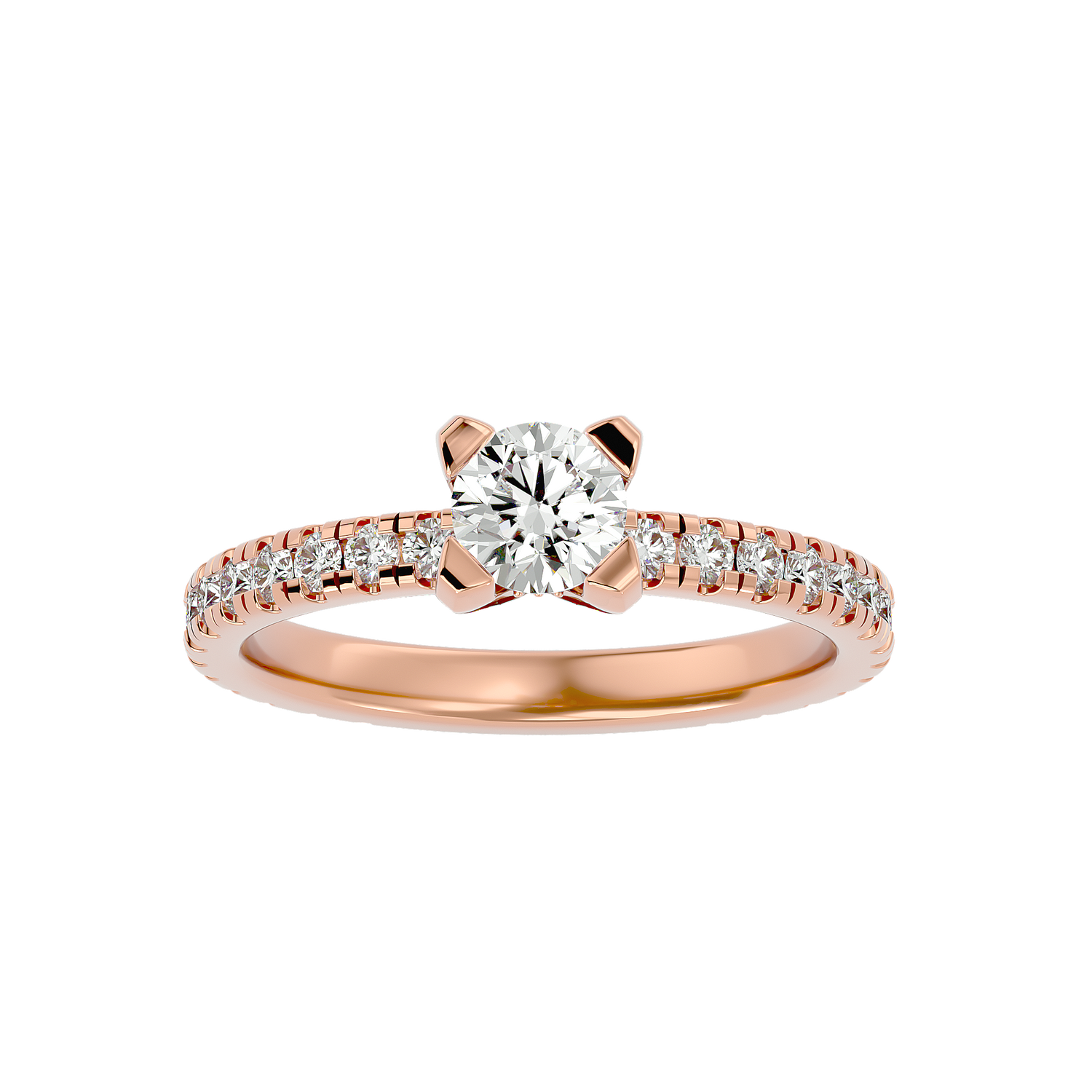 Zora Round Solitaire Ring