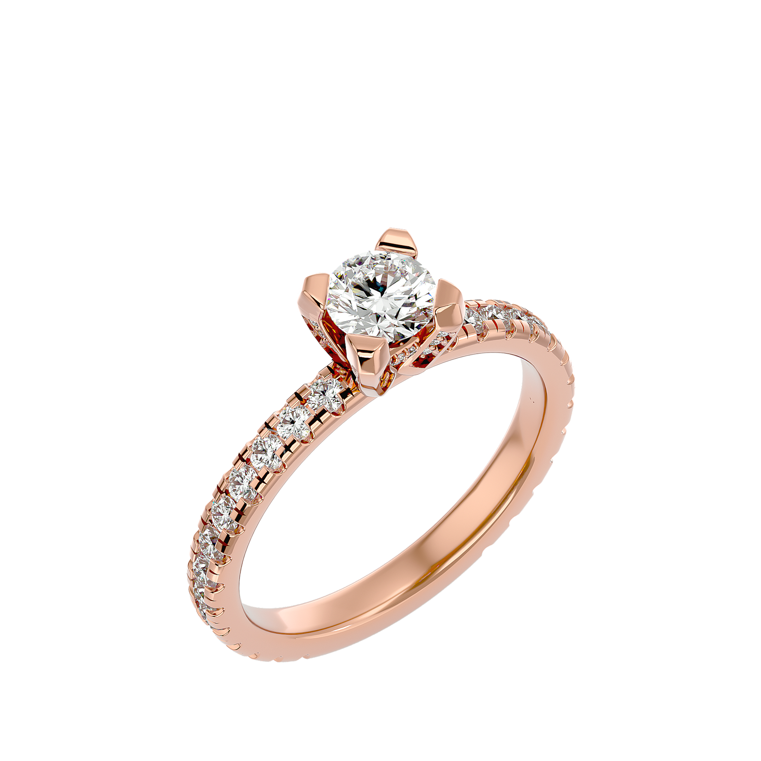 Zora Round Solitaire Ring