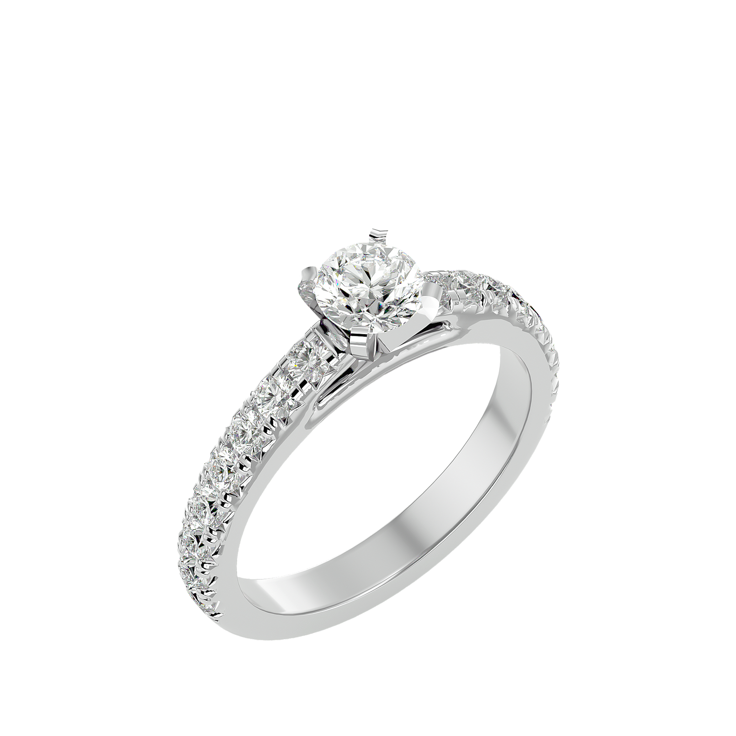 Ann Round Solitaire Ring
