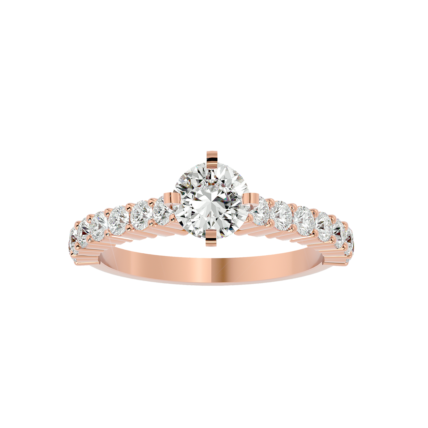 Giavanna Round Solitaire Ring