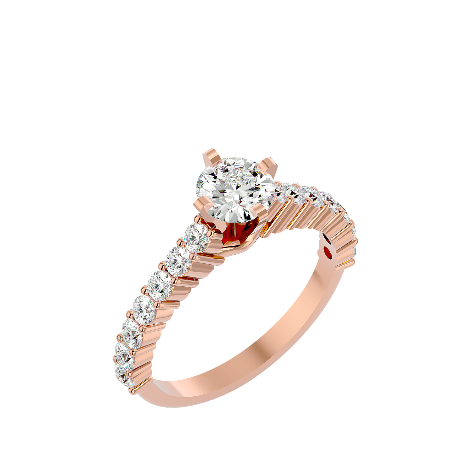 Giavanna Round Solitaire Ring