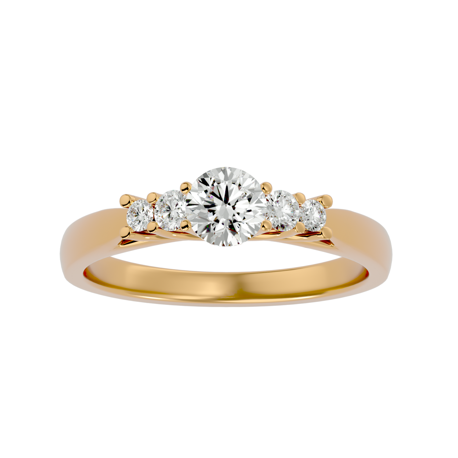 Malaya Round Solitaire Ring