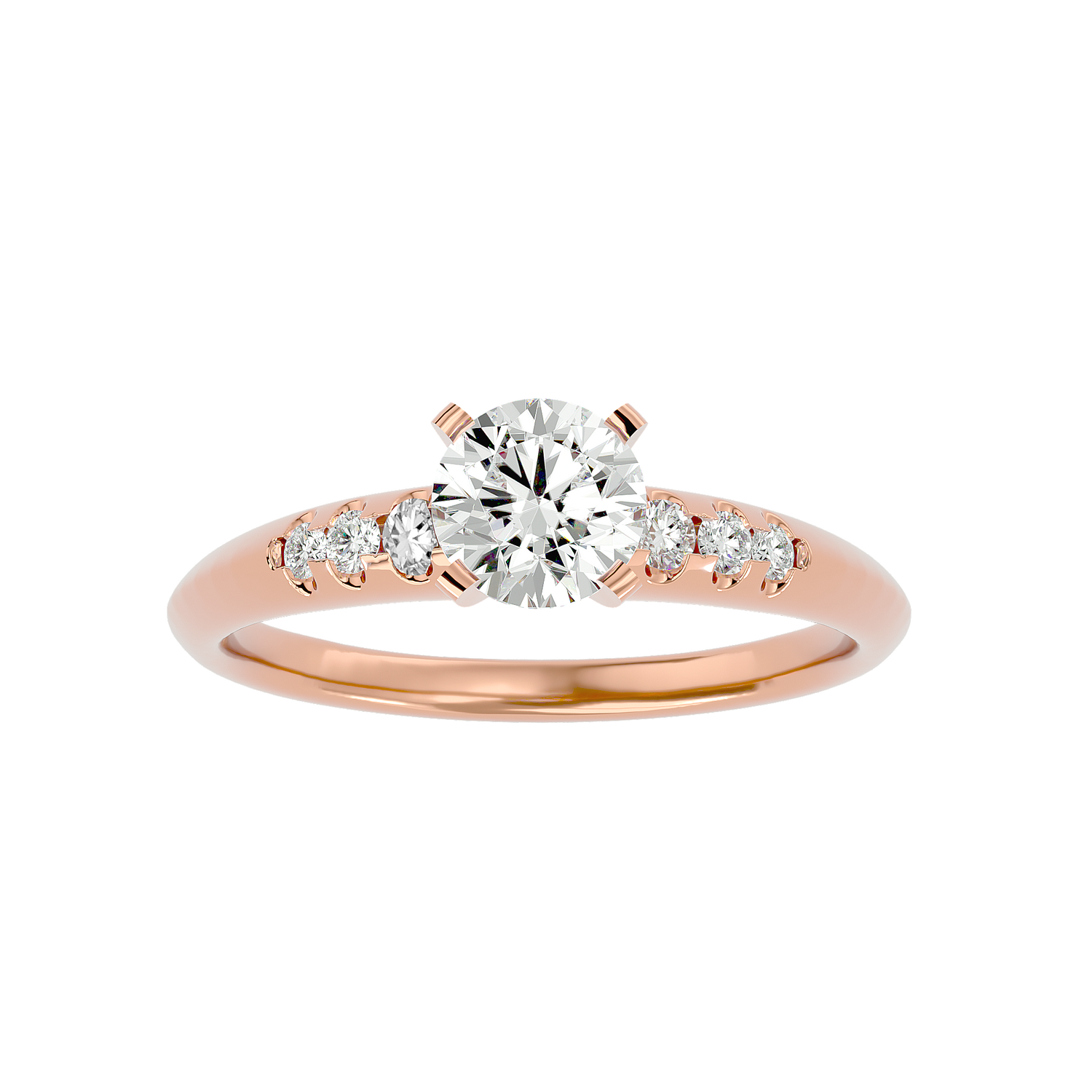 Miley Round Solitaire Ring