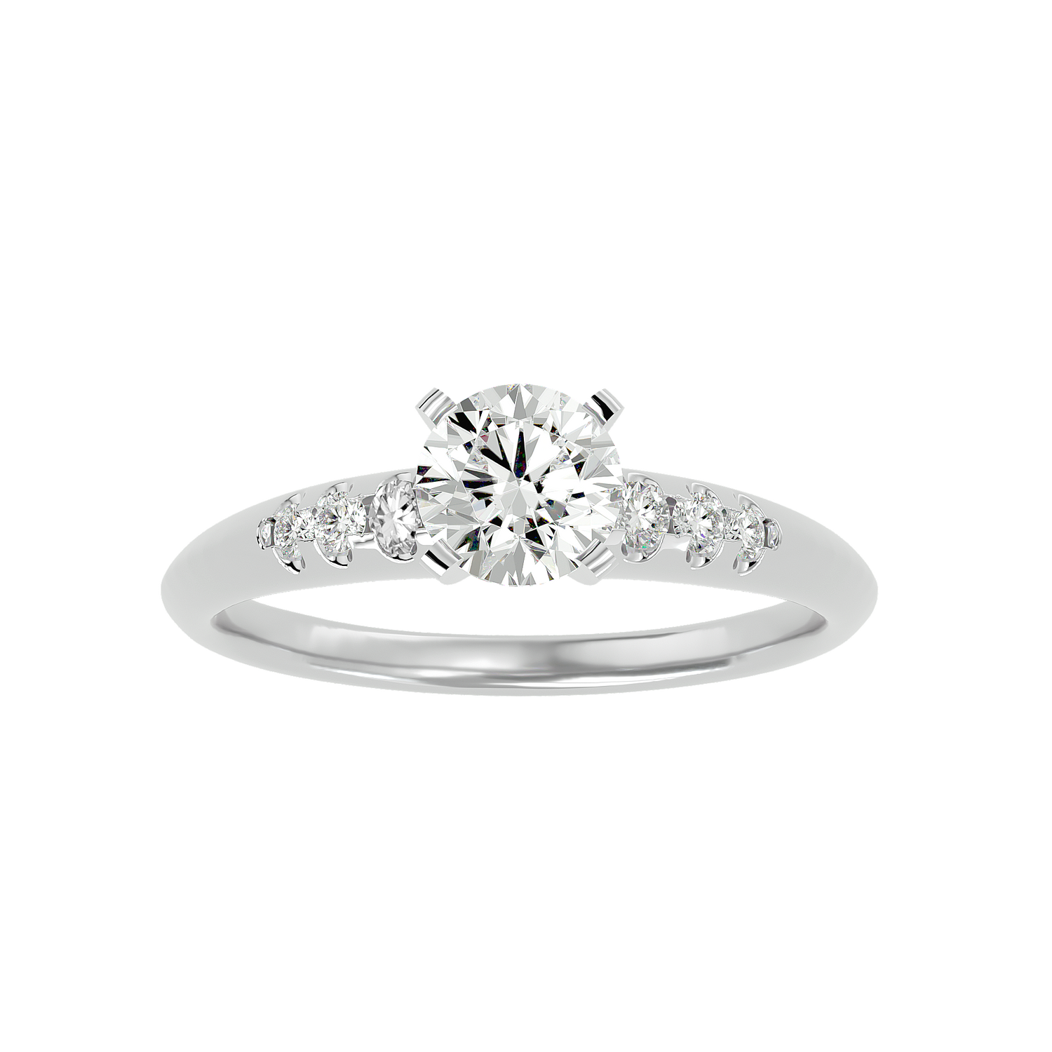 Valery Round Solitaire Ring