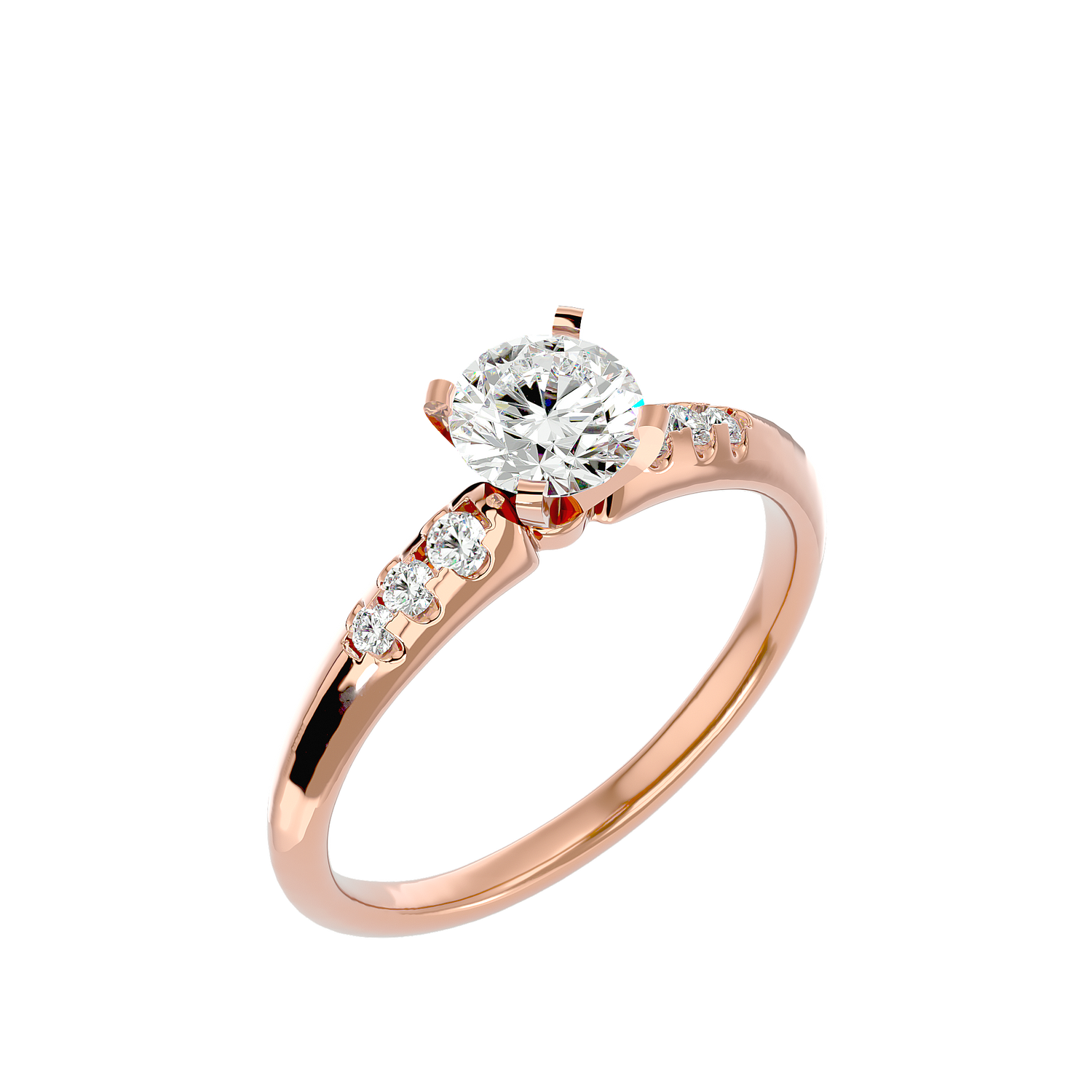 Miley Round Solitaire Ring