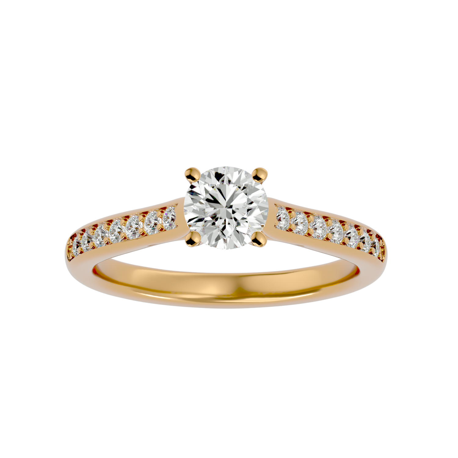 Milan Round Solitaire Ring