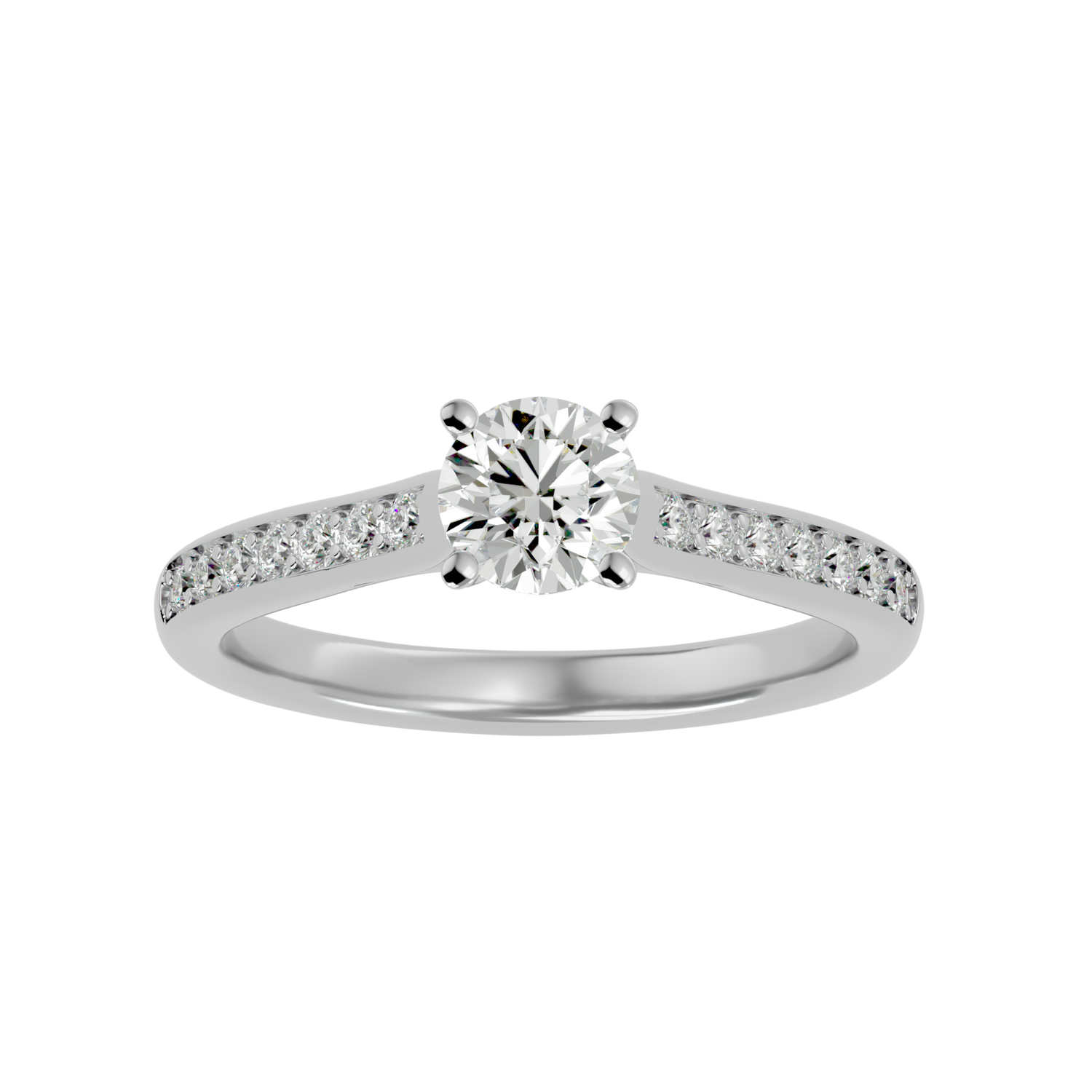 Azaria Round Solitaire Ring