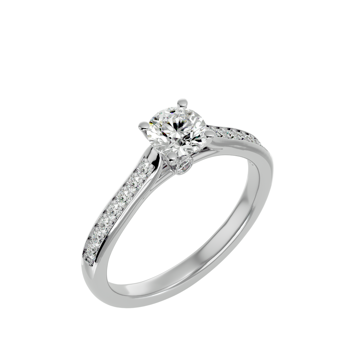 Azaria Round Solitaire Ring
