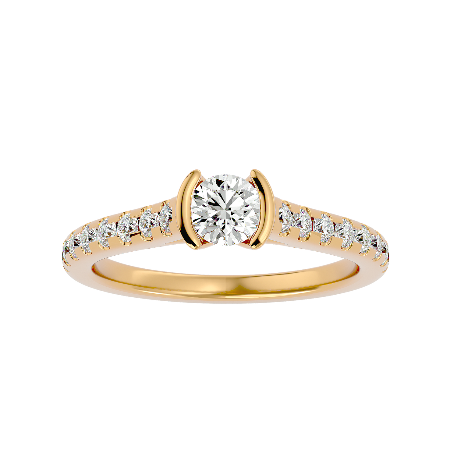 Nala Round Solitaire Ring