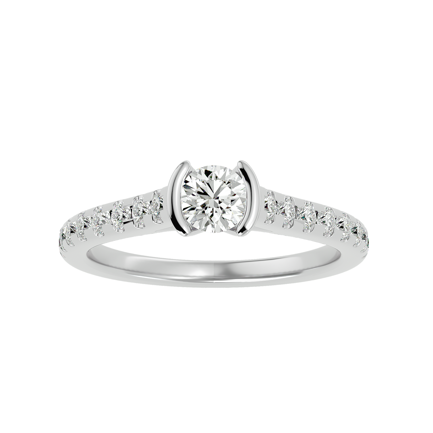 Aiyana Round Solitaire Ring