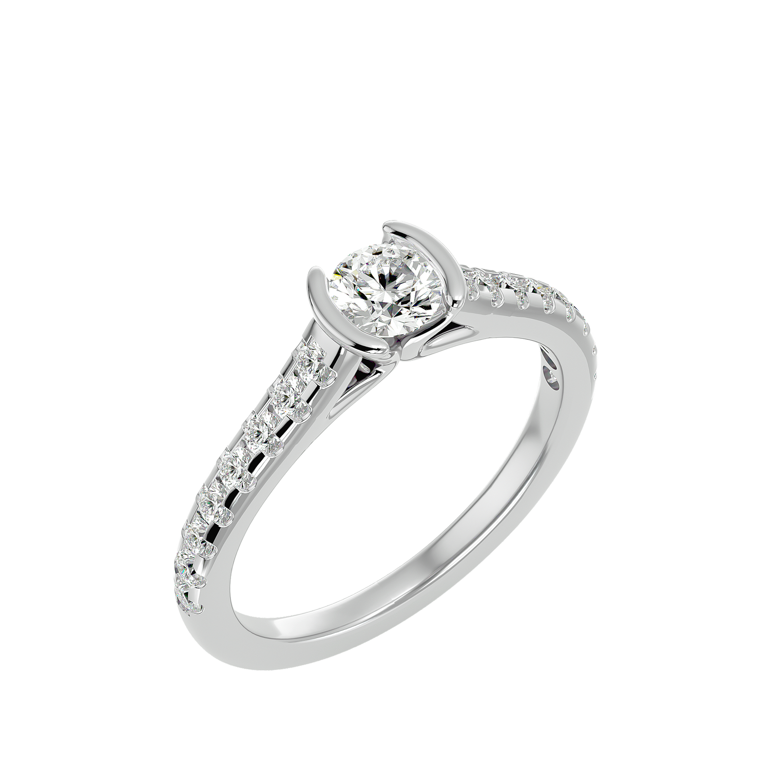 Aiyana Round Solitaire Ring
