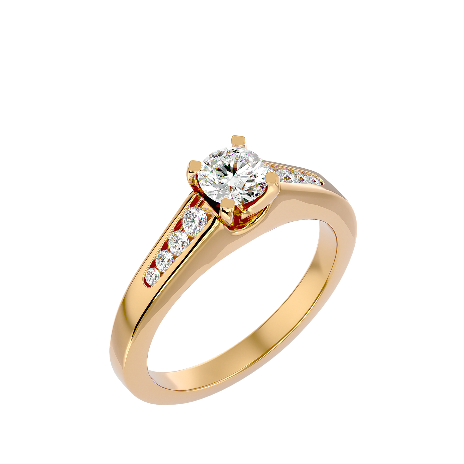 Keilani Round Solitaire Ring