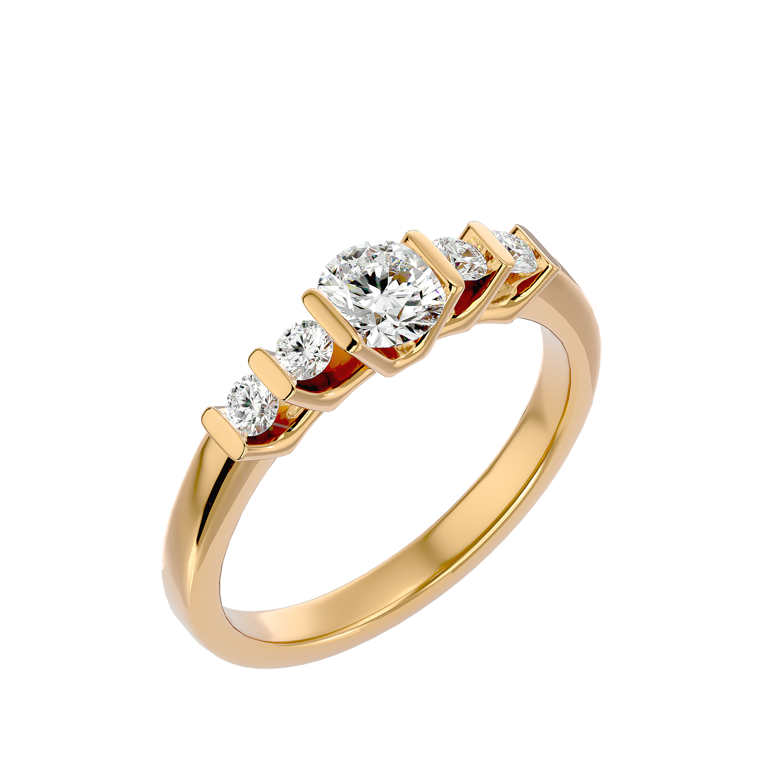 Kimora Round Solitaire Ring