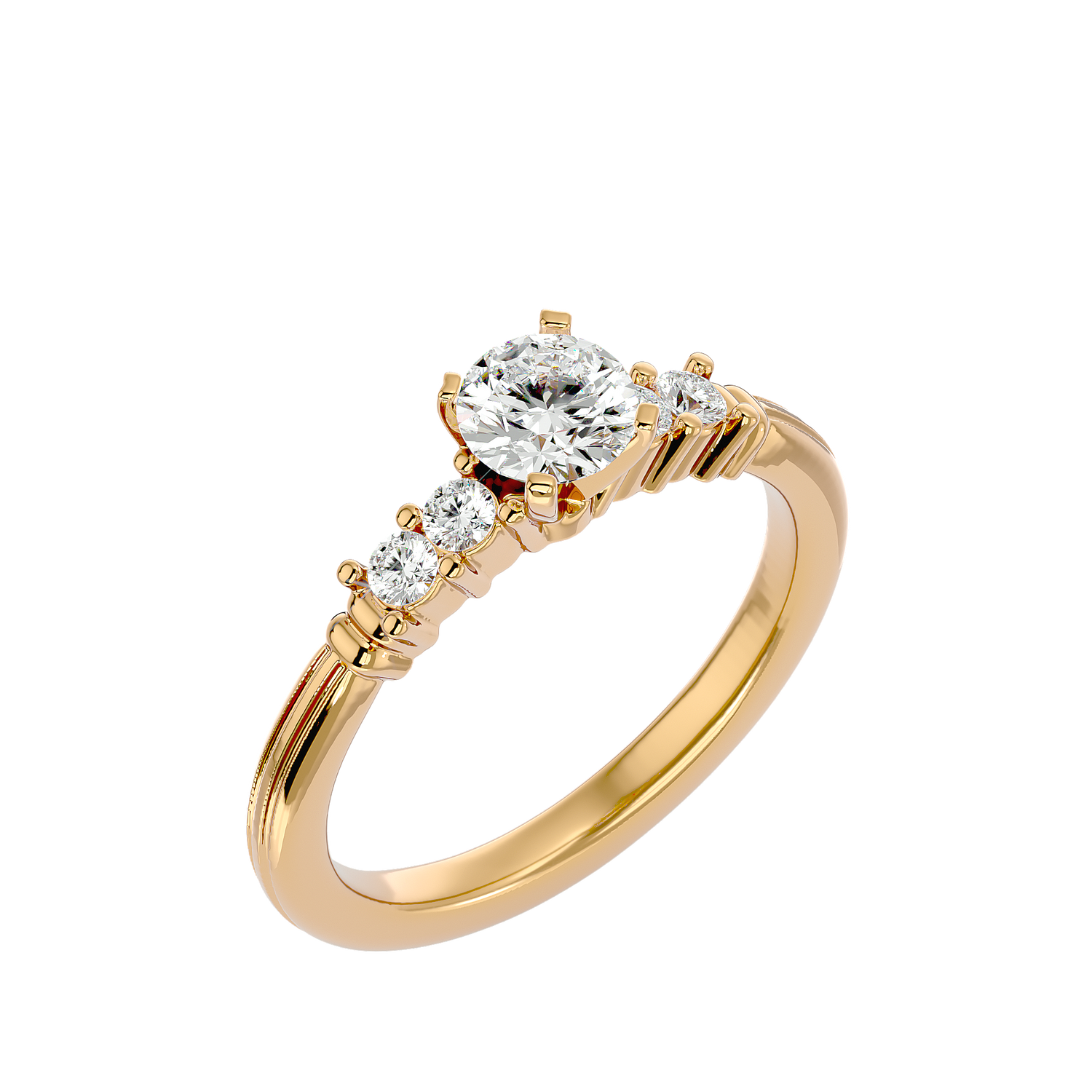 Maliah Round Solitaire Ring