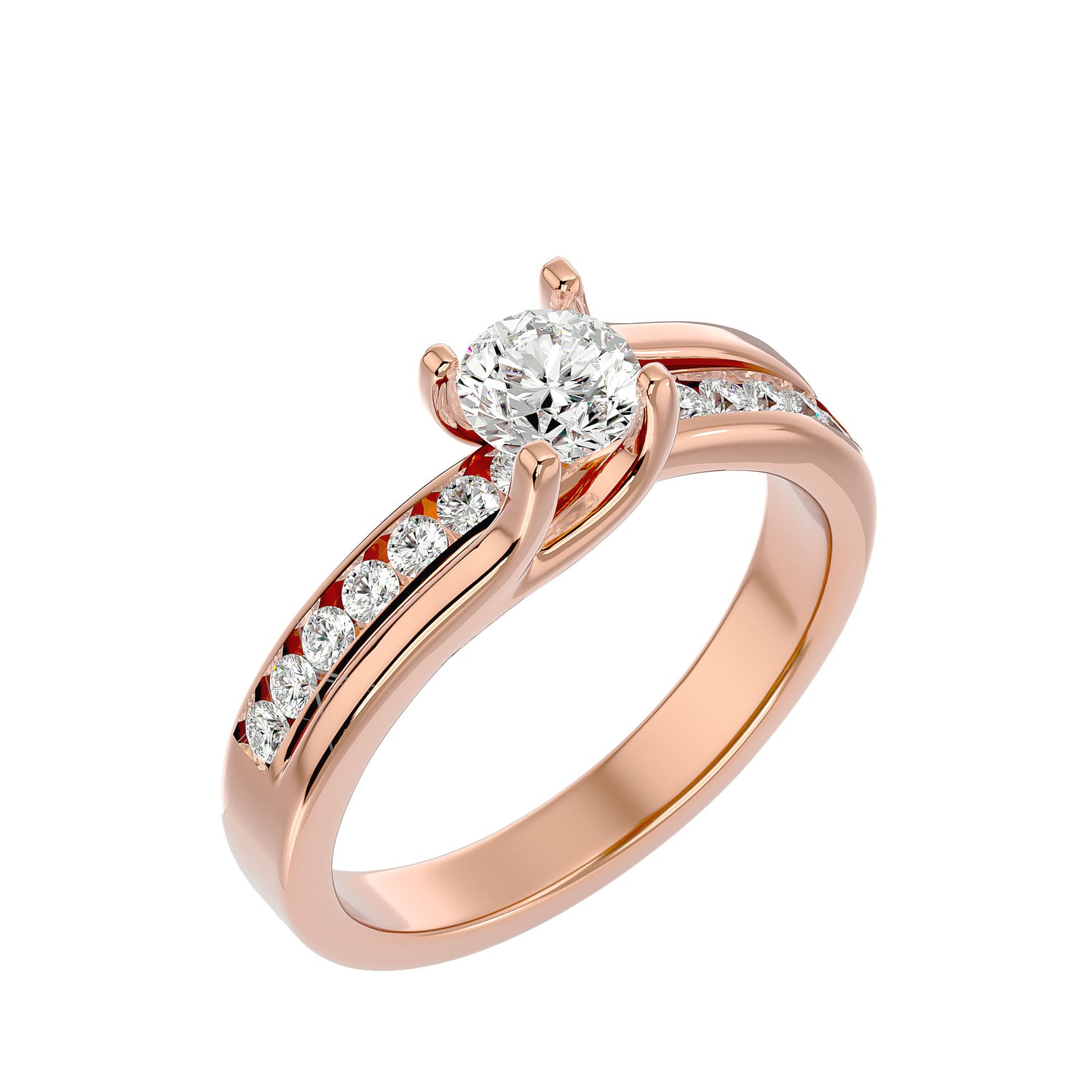 Rosemary Round Solitaire Ring