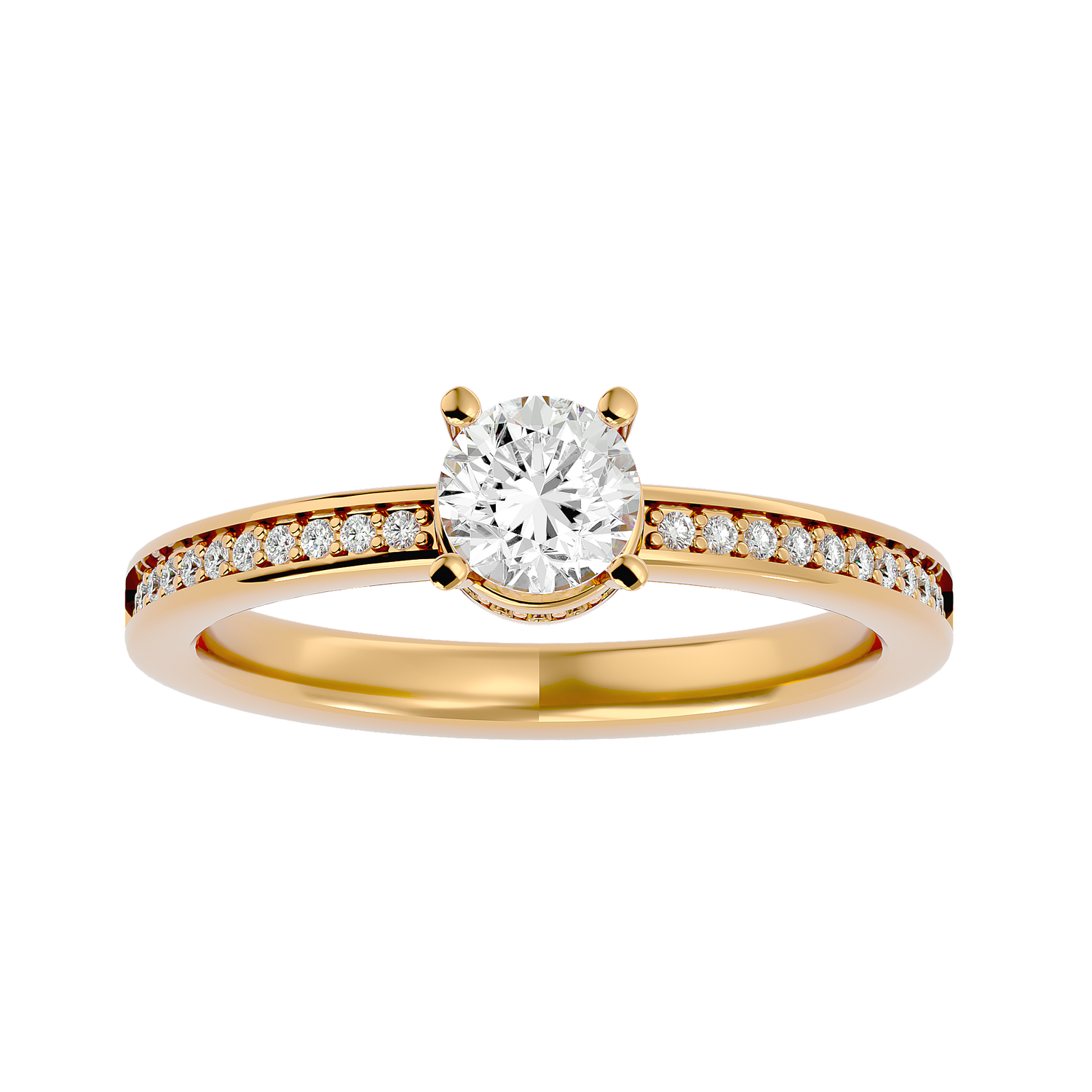 Elisa Round Solitaire Ring