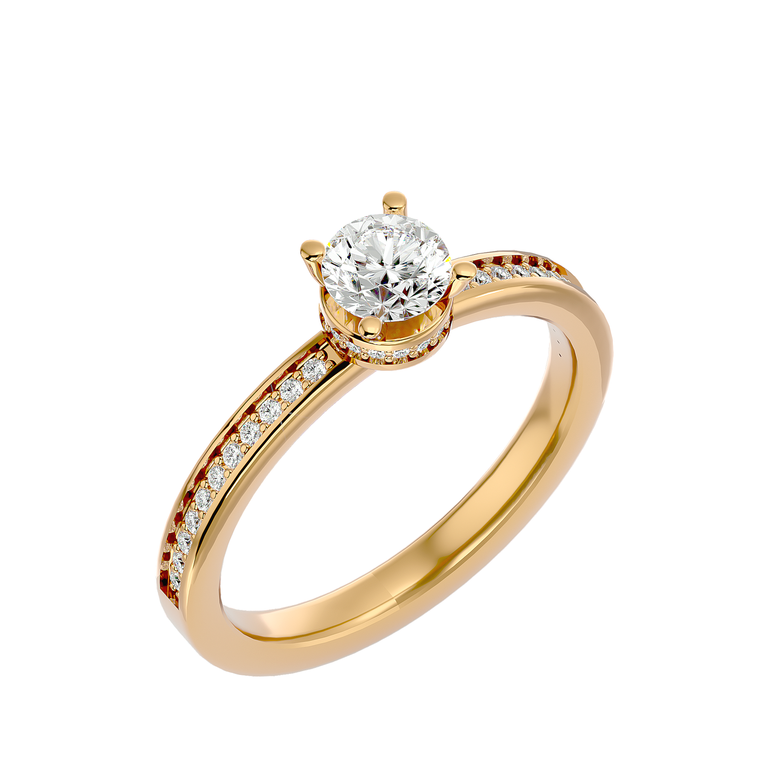 Elisa Round Solitaire Ring