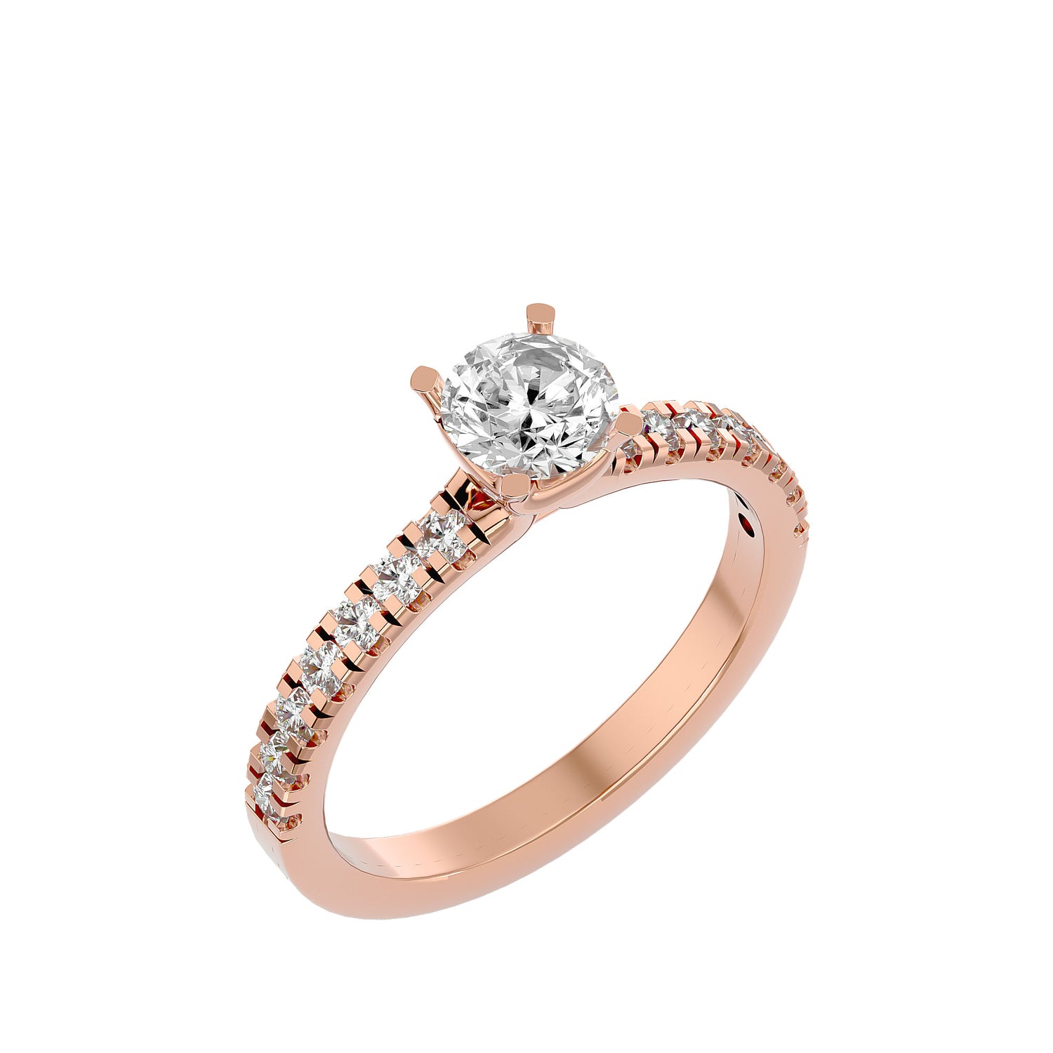 Helena Round Solitaire Ring