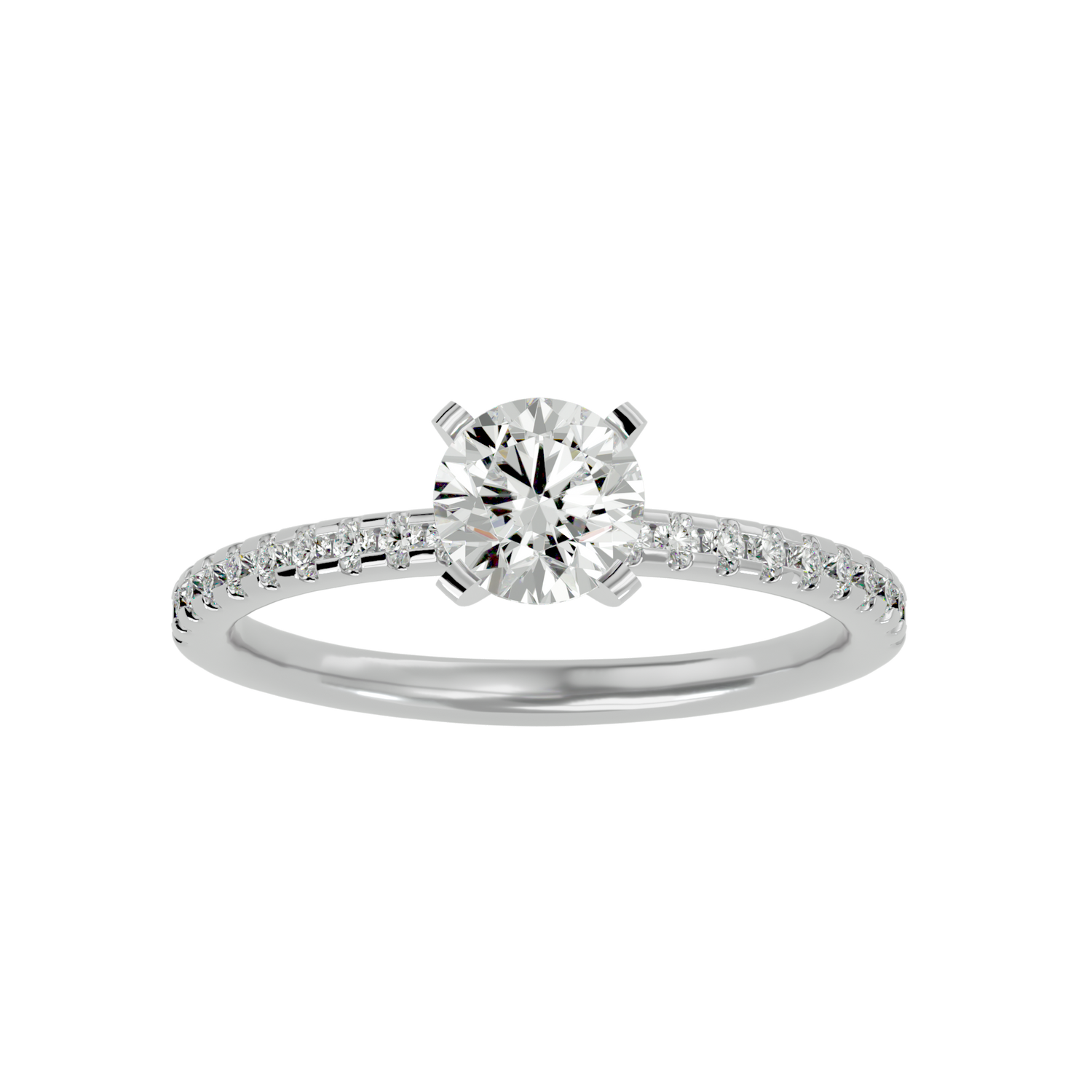 Hallie Round Solitaire Ring