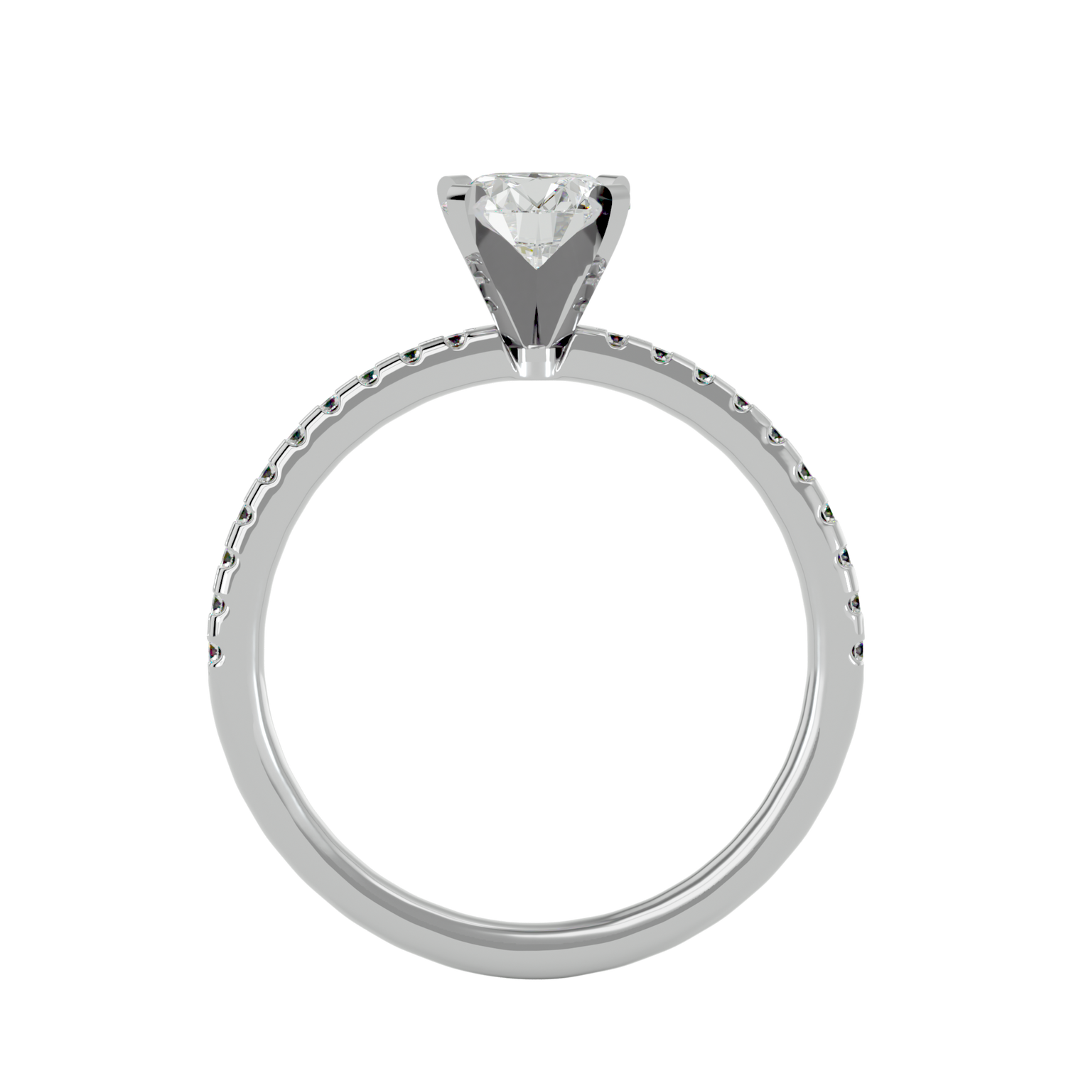 Hallie Round Solitaire Ring