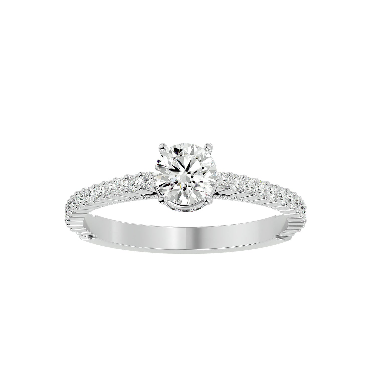 Avah Round Solitaire Ring