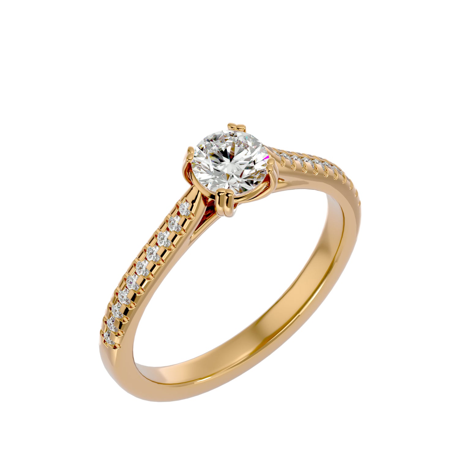 Jazlyn Round Solitaire Ring