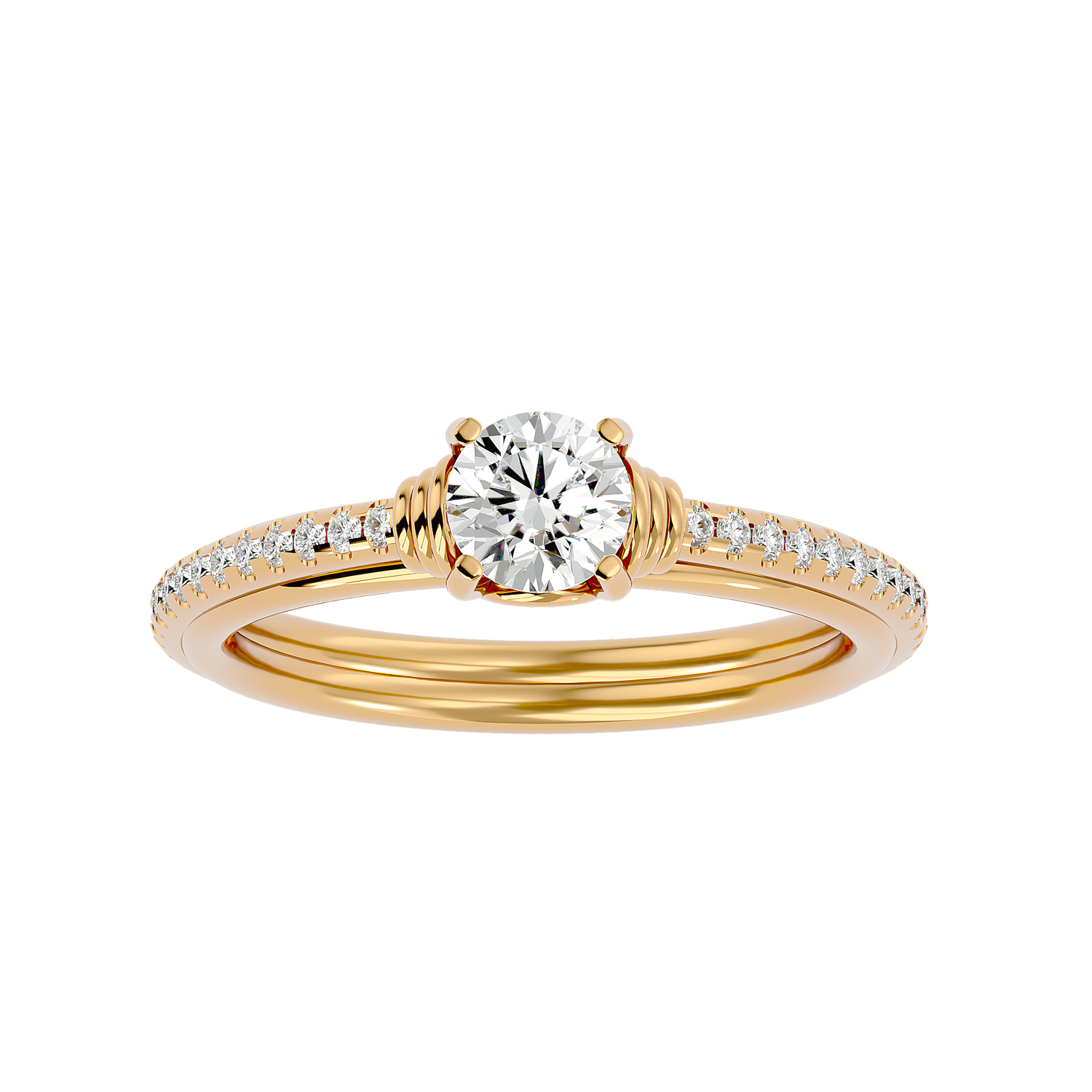 Cheyenne Round Solitaire Ring