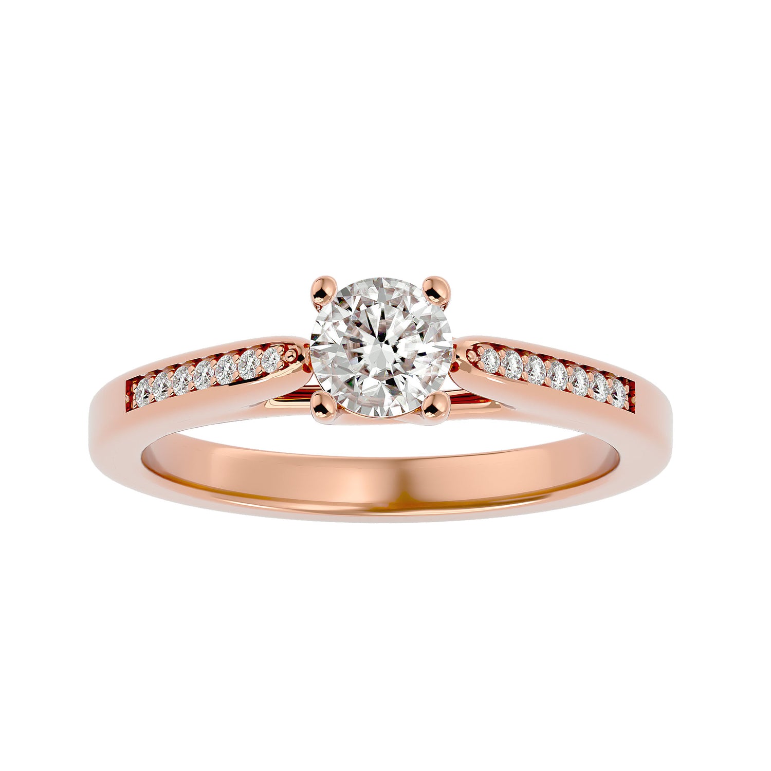 Wren Round Solitaire Ring