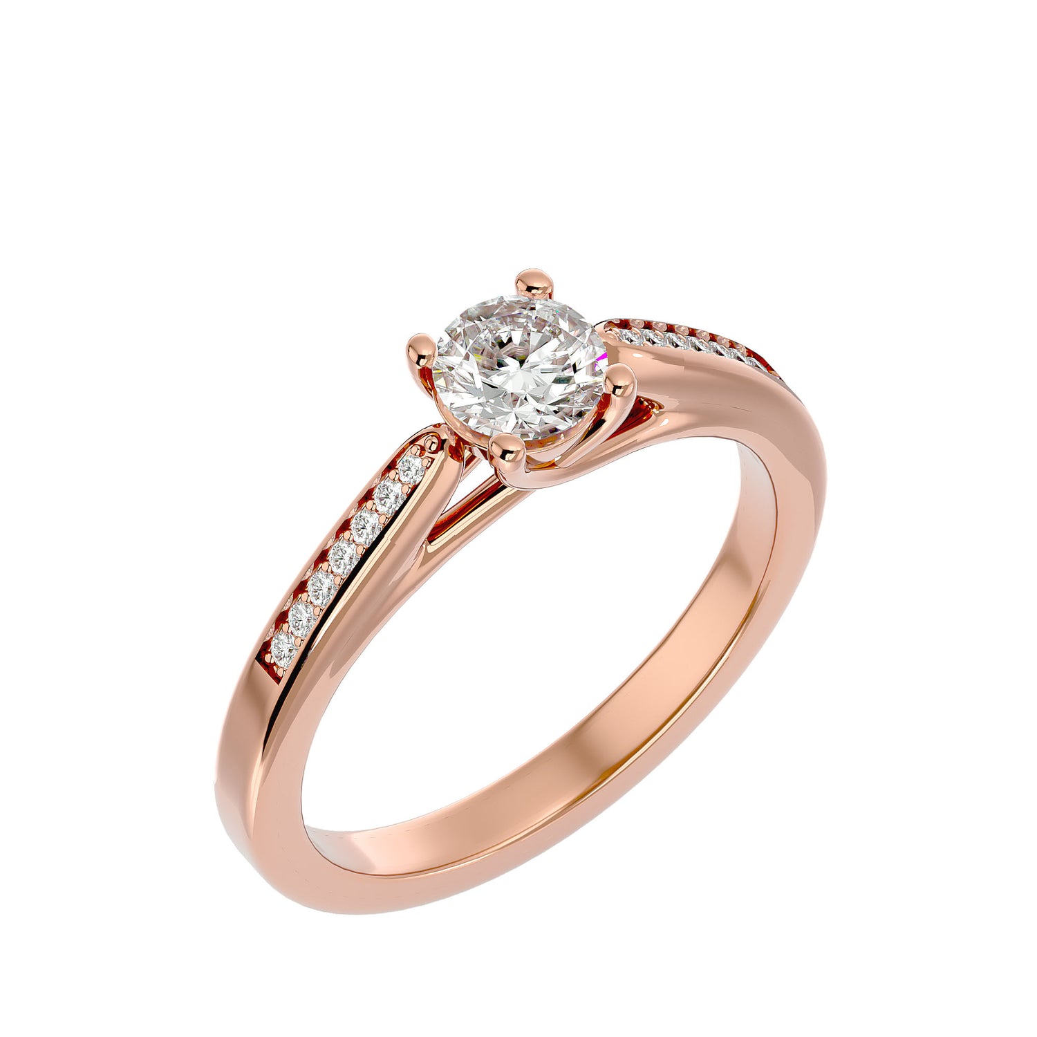 Wren Round Solitaire Ring