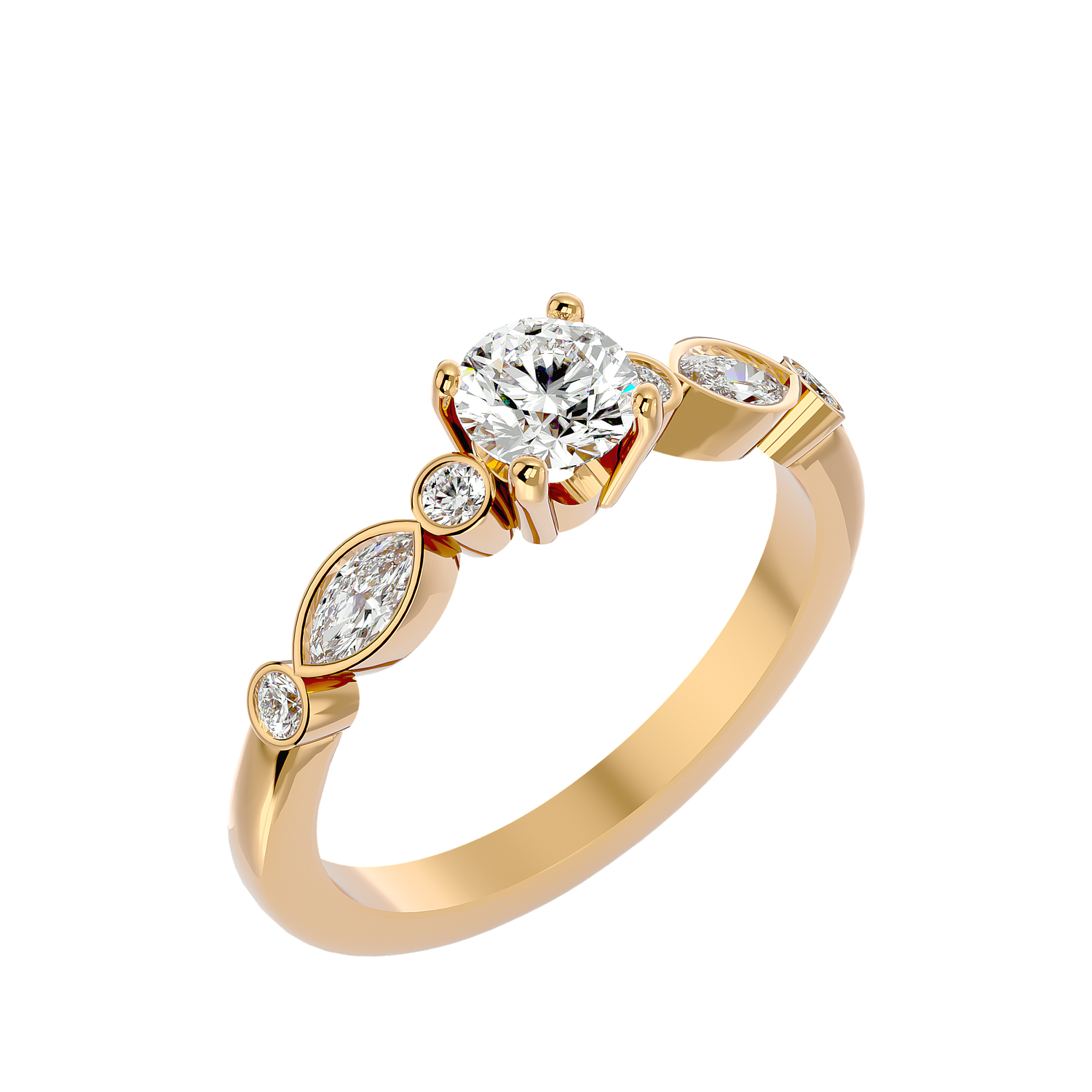 Chelsea Round Solitaire Ring