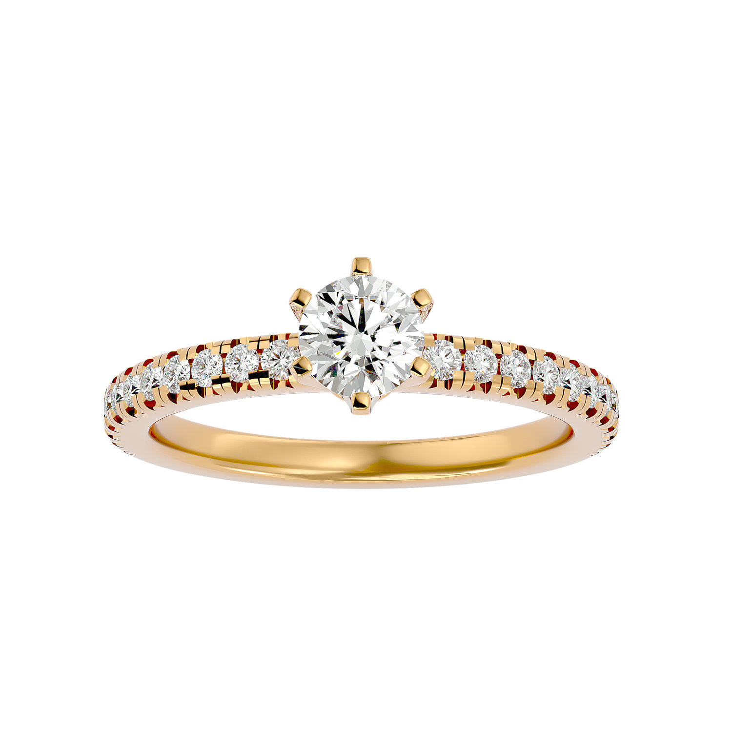 Emory Round Solitaire Ring