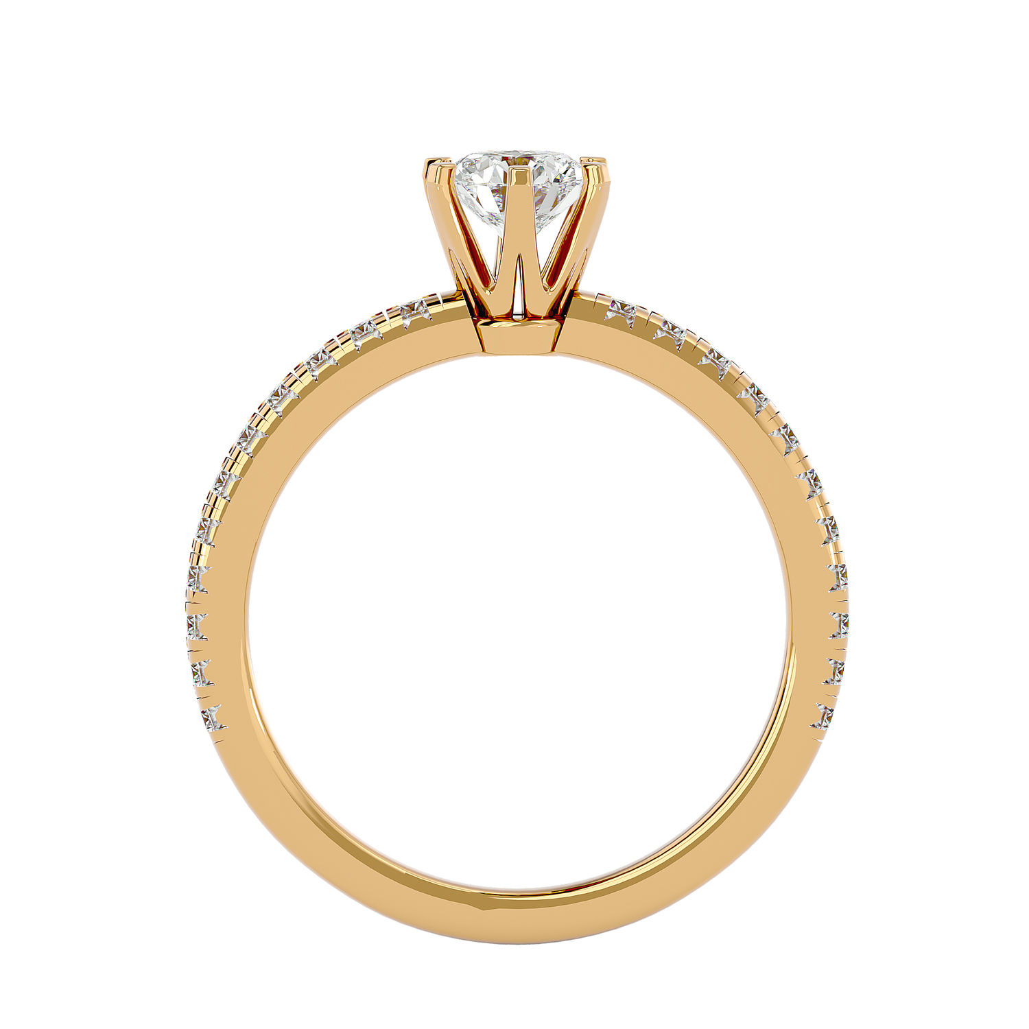 Emory Round Solitaire Ring