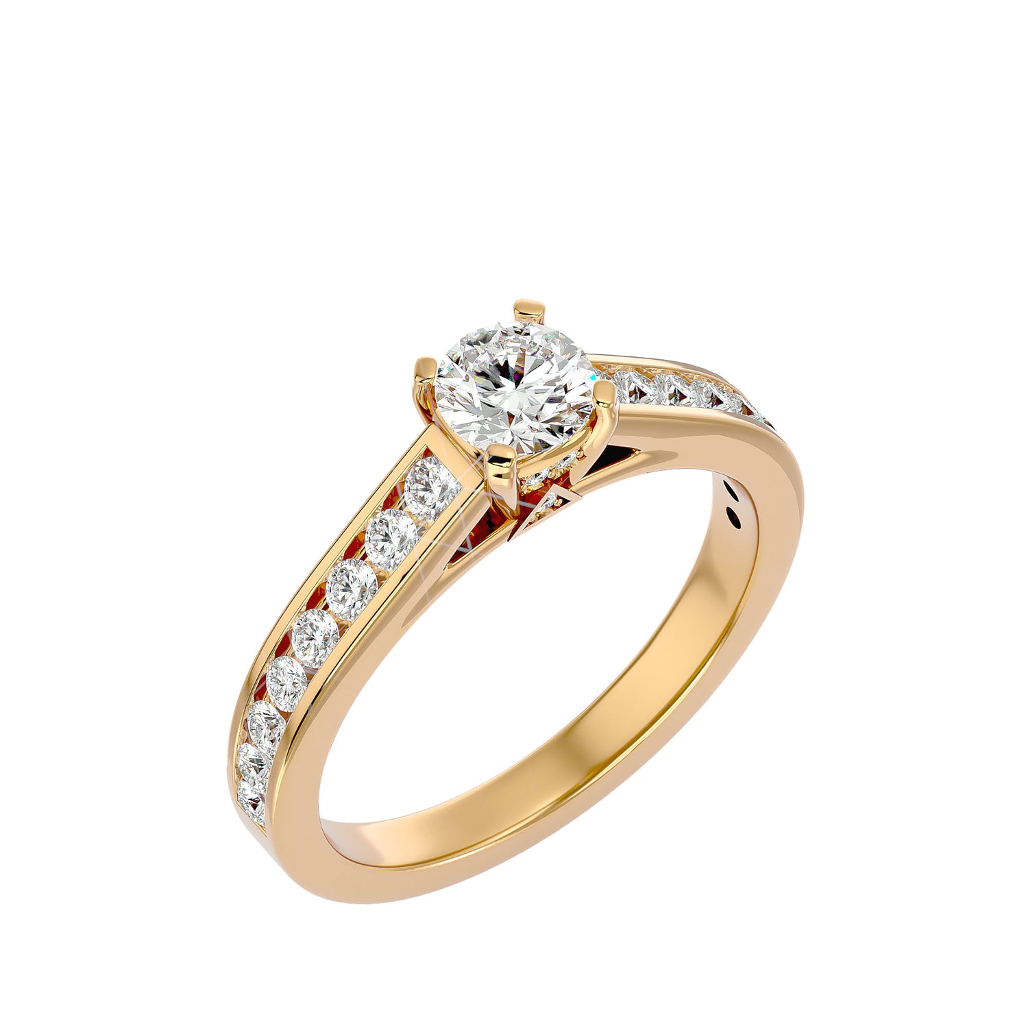 Abby Round Solitaire Ring