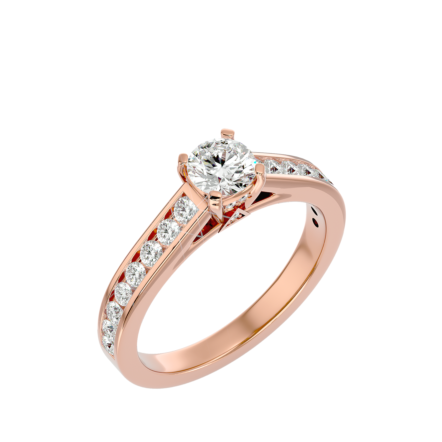 Nia Round Solitaire Ring
